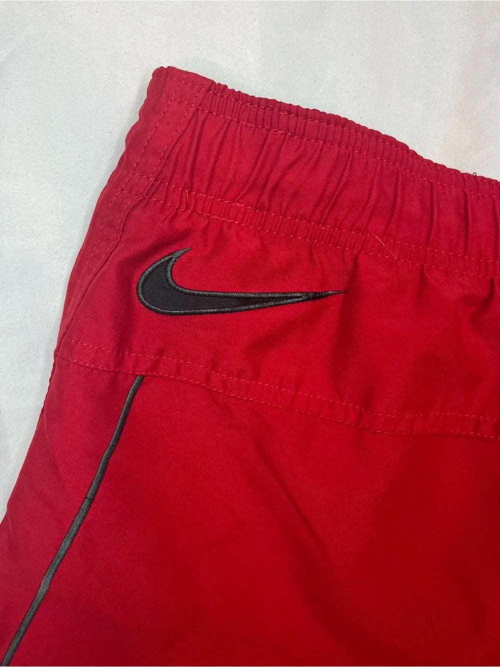 Vintage Nike Red Men's Swim Shorts